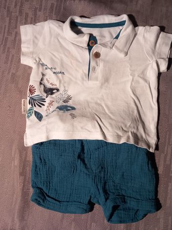 Ensemble polo short léger 