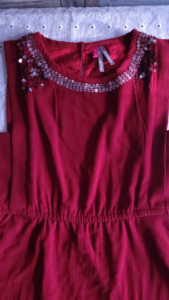 Robe rouge foncé / bordeaux - photo numéro 2