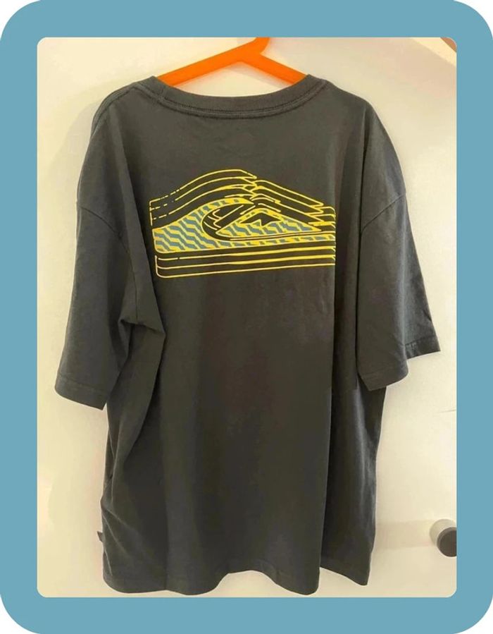 Beau t-shirt manches courtes noir garçon 14 ans QuickSilver - photo numéro 2