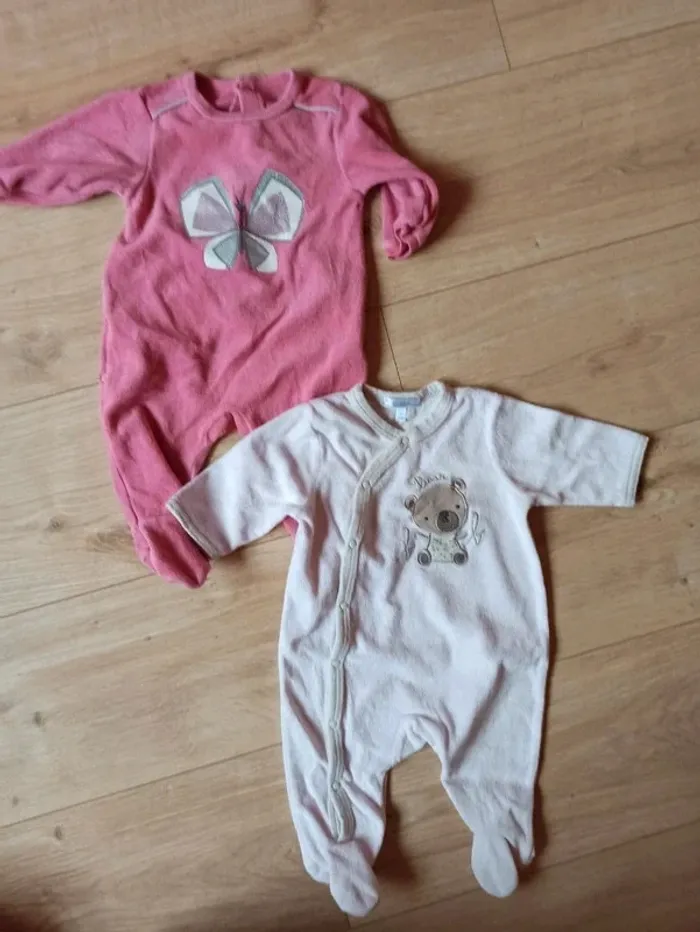 Lot de 2 pyjamas hiver fille