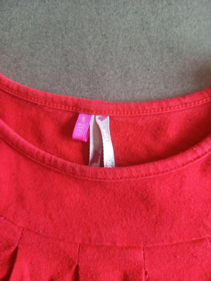 Tee-shirt Orchestra rouge manche longues 5 ans - photo numéro 3