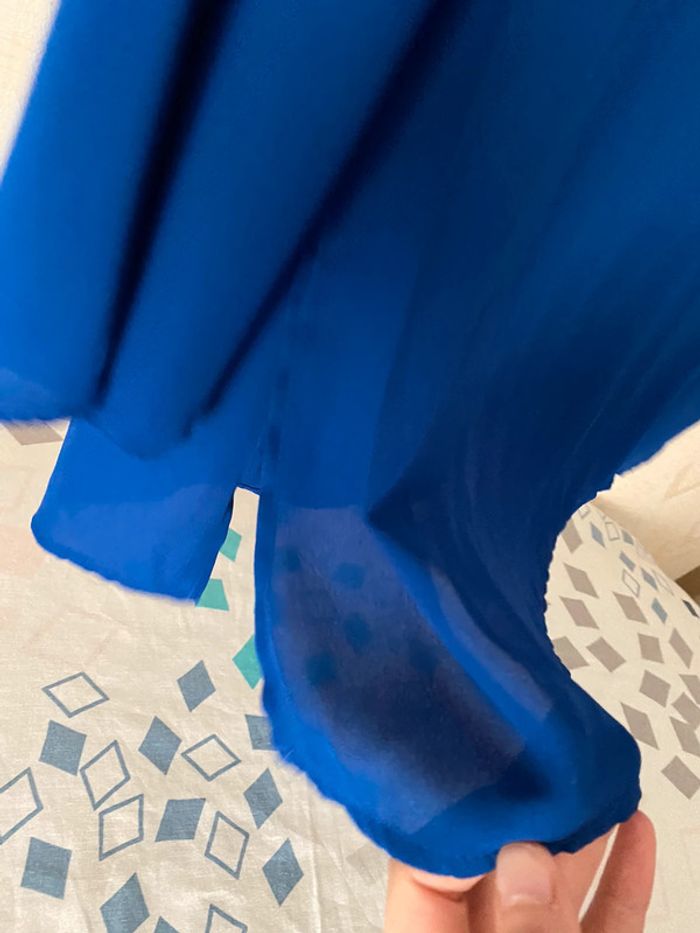 Superbe belle blouse fluide bleu électrique Primark taille 38 - photo numéro 4