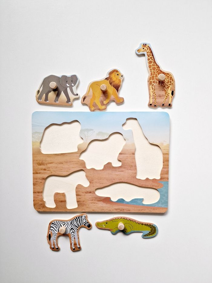 High5 Products - Puzzle en bois - Animaux safari - photo numéro 2