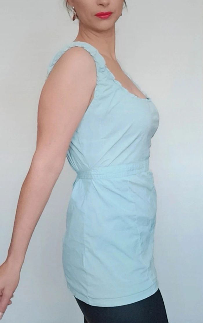 Haut été long turquoise taille unique - photo numéro 4