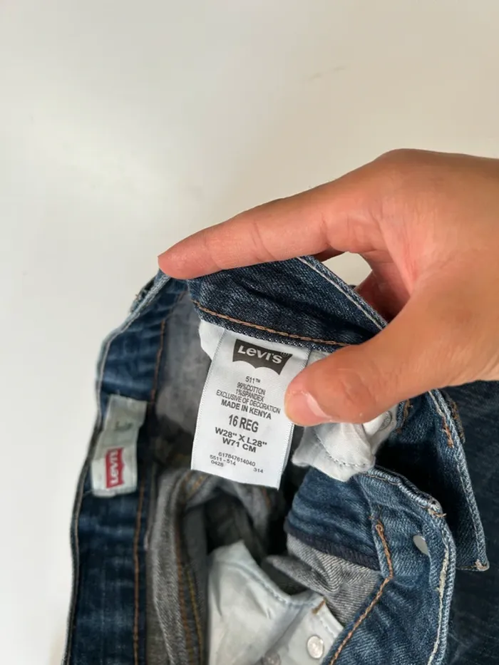 Jean Levi's Garçon Marine 16 ans | 511 Slim | Très Bon État | BP218 - photo numéro 6