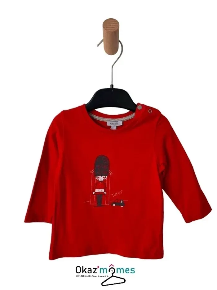 LOT T-shirt manches longues + veste à capuche - Absorba 9 mois (71cm) - photo numéro 4