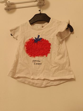 T-shirt Catimini "Pomme d'Amour" - 12 mois (74cm)