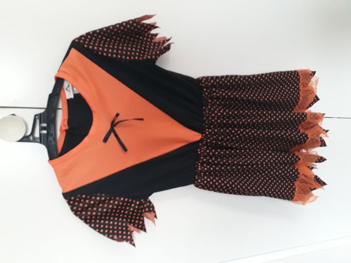 Déguisement robe orange et noire 7 - 10 ans Gifi