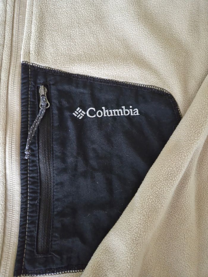 Veste Polaire Columbia XL - Beige et Noir - photo numéro 3
