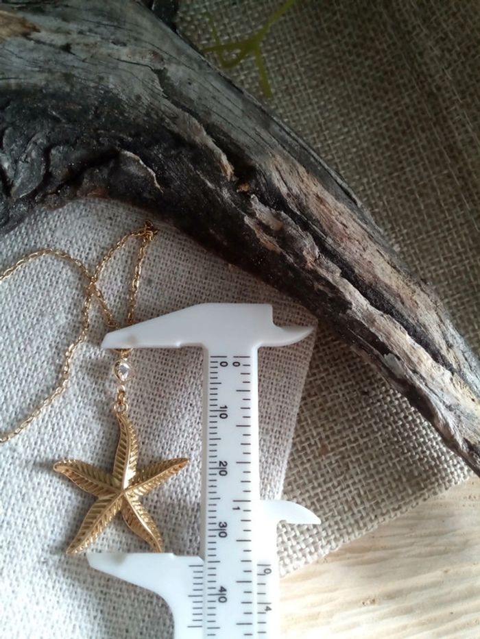 Collier pendentif étoile de mer en acier inoxydable - photo numéro 2