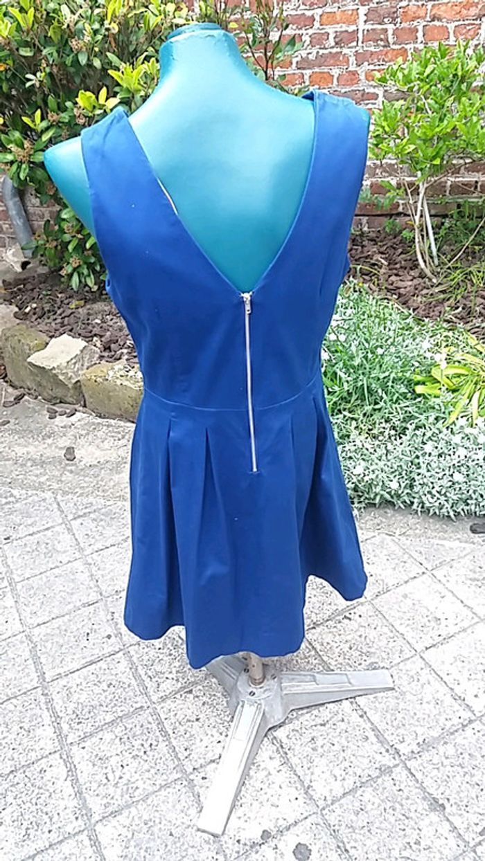 Robe d'été stretch bleue - photo numéro 4