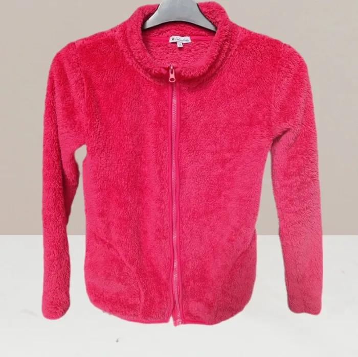 Magnifique veste polaire rose - U Collection - Taille 14 ans