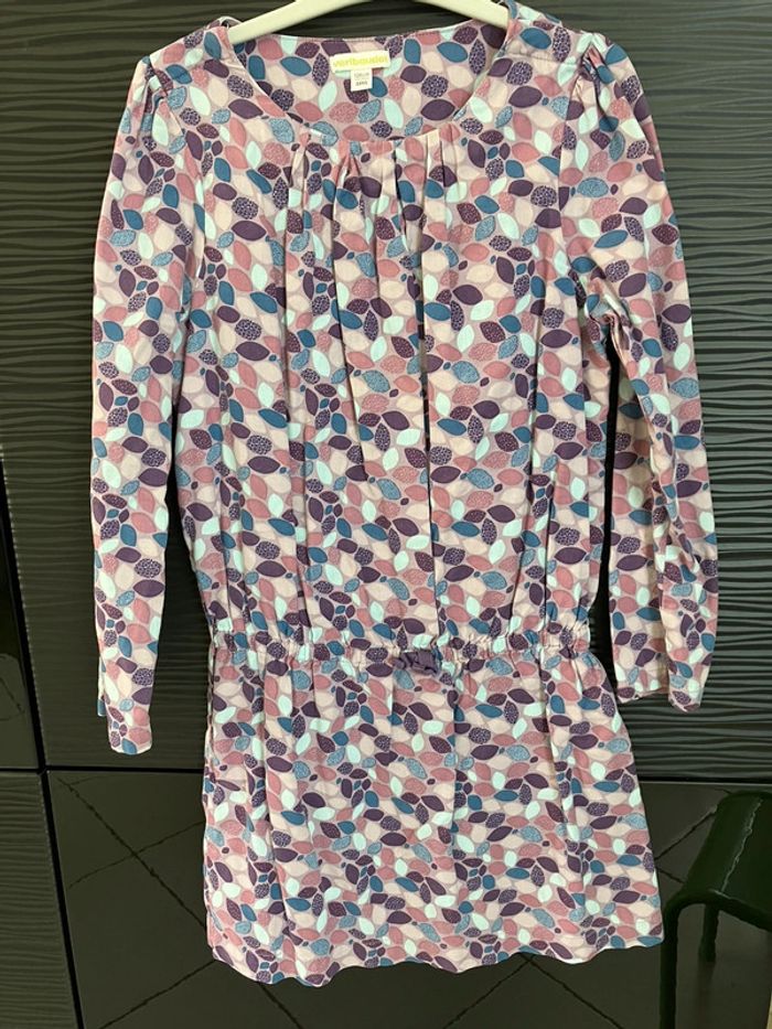Robe violette Vertbaudet 8 ans