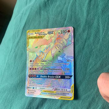 Carte Pokémon reshiram et dracaufeu