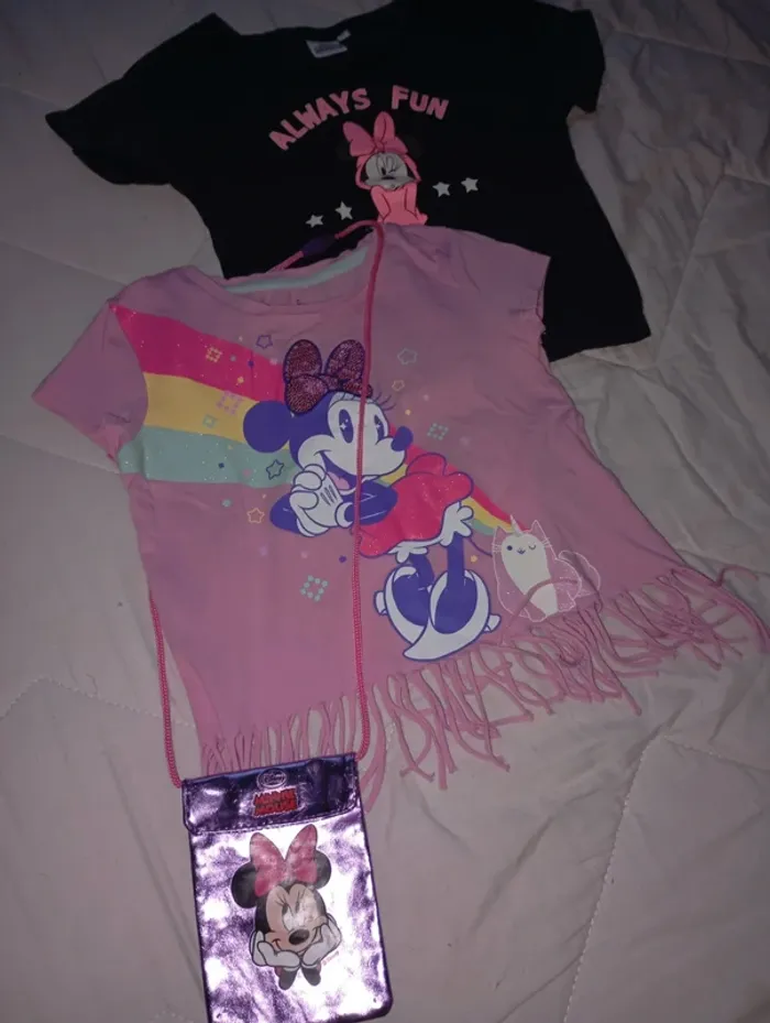 Lot de t-shirt et sacoche Minnie - photo numéro 14