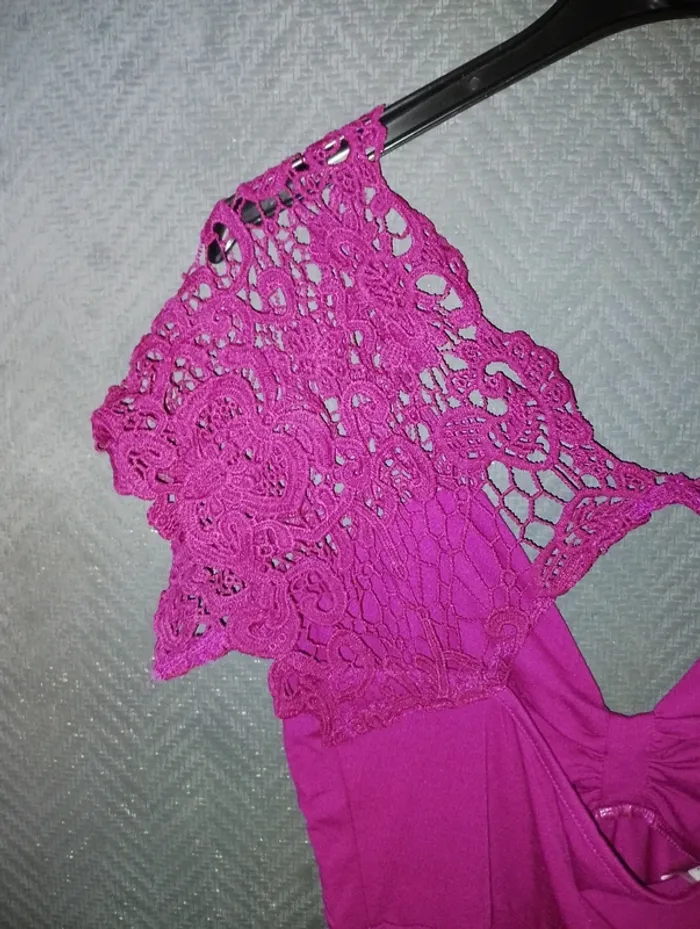 Tunique rose en dentelle - photo numéro 3