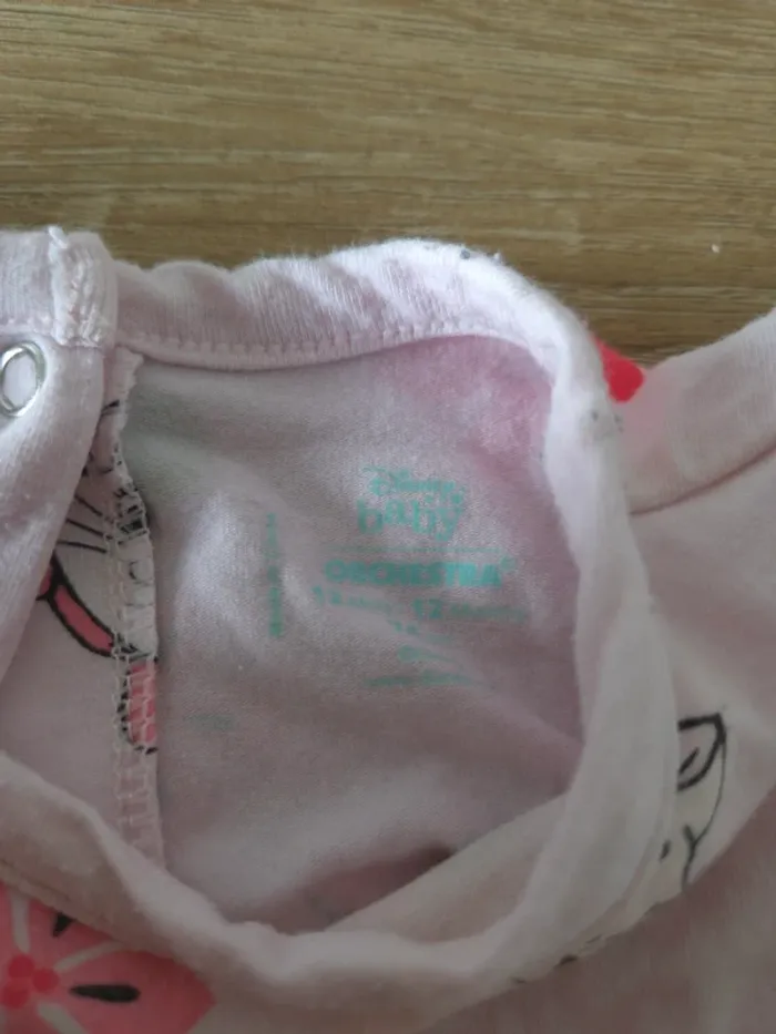 Pyjama rose marie disney 12 mois 🐈 - photo numéro 3