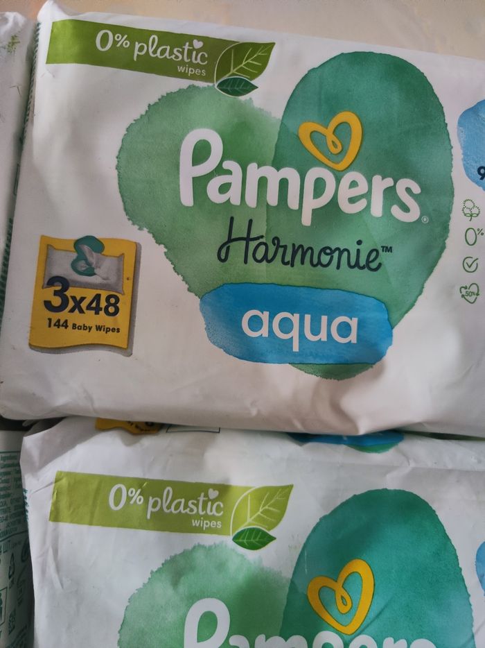 Lingettes Pampers harmonie aqua - photo numéro 2