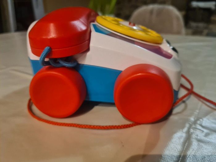Téléphone animé à tirer Fisher Price vintage - photo numéro 3