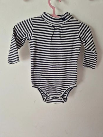 Body marin manches longues Jacadi Paris - 6 mois