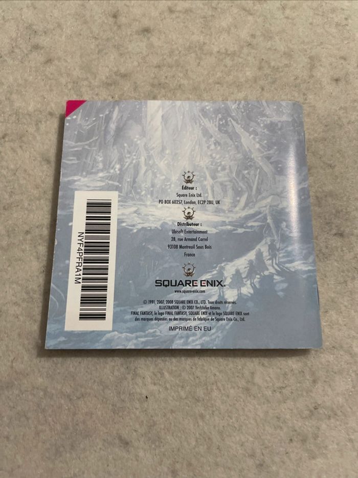 Notice Nintendo DS - Final Fantasy IV FRA - photo numéro 3