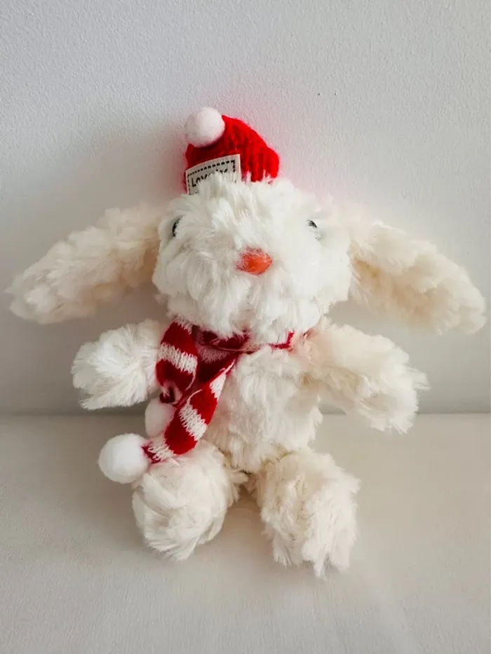 🐰Porte-clé / Accessoire de sac - Lapin blanc 22 cm