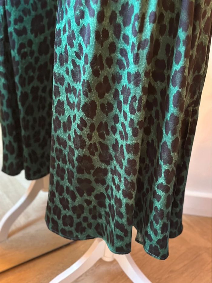 Robe longue imprimé léopard vert et noir Lili&Lala taille S - photo numéro 7