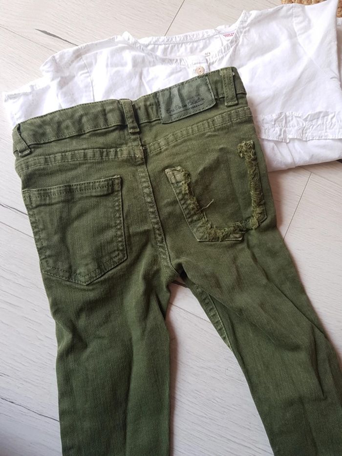 Jean kaki destroy Zara fille 4 ans - photo numéro 2