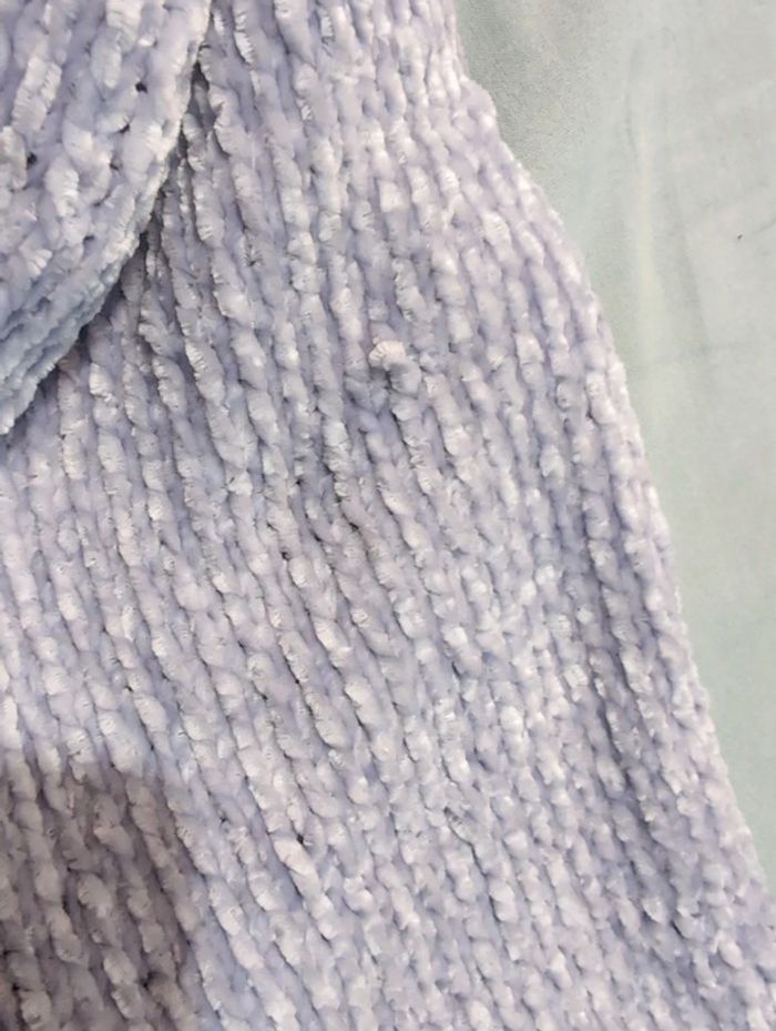 Gilet doux grosses mailles mauve clair 14 ans ikks - photo numéro 5