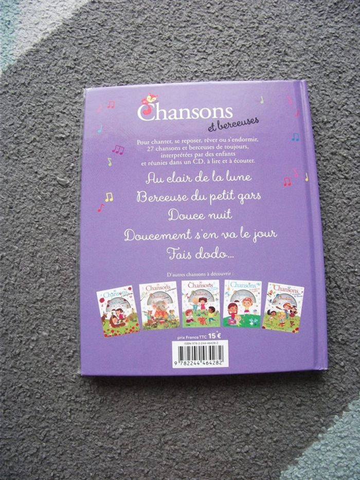 Livre chansons et berceuses + CD - photo numéro 2