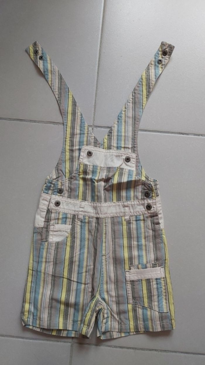 Salopette short 12 mois
