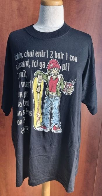 T-shirt imprimé humour taille XL vintage