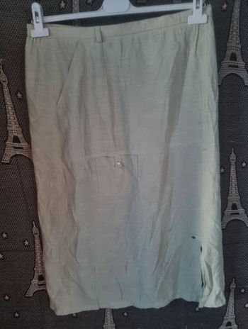 Jupe longue vert pâle taille 3 Pauporté