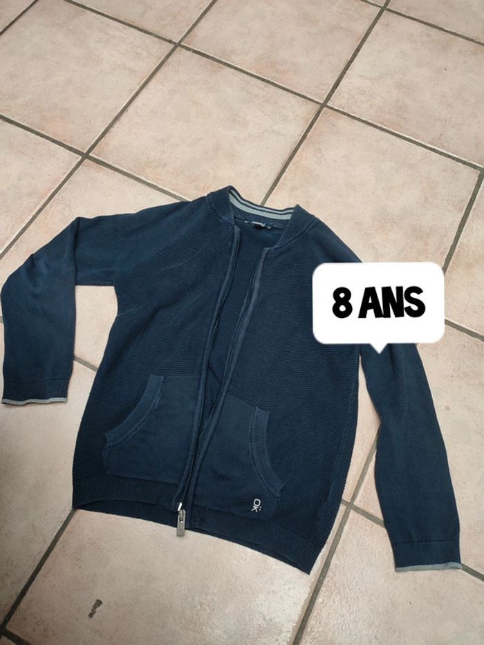 Gilet bleu marine Okaïdi