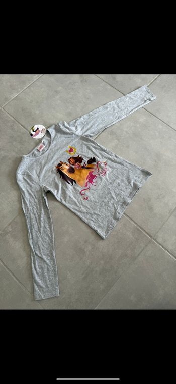 Tee shirt manches longues Cheval Spirit 8- 10 ans