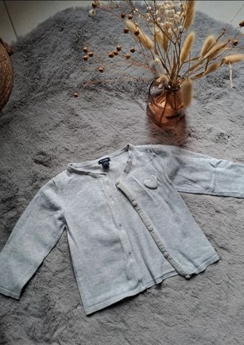 Gilet gris 9 mois