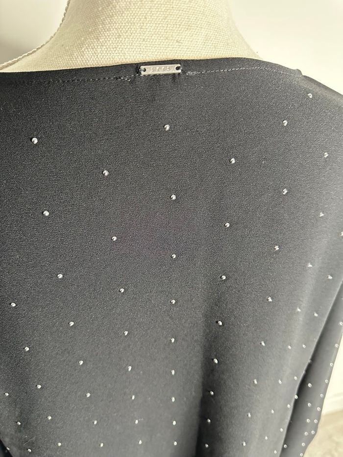 Robe noire et argentée strass et clous IKKS T36 S - photo numéro 5