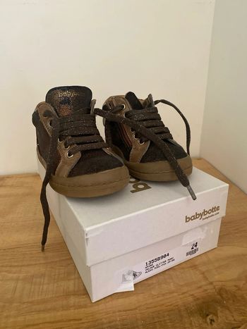 Chaussures montantes cuir fille
