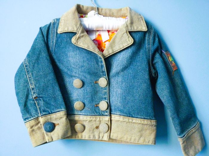 Veste jean Fille Naf Naf 4 ans collection mi-saison bleu TBE