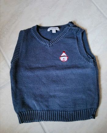 Pull sans manches bébé garçon 9 mois Noël