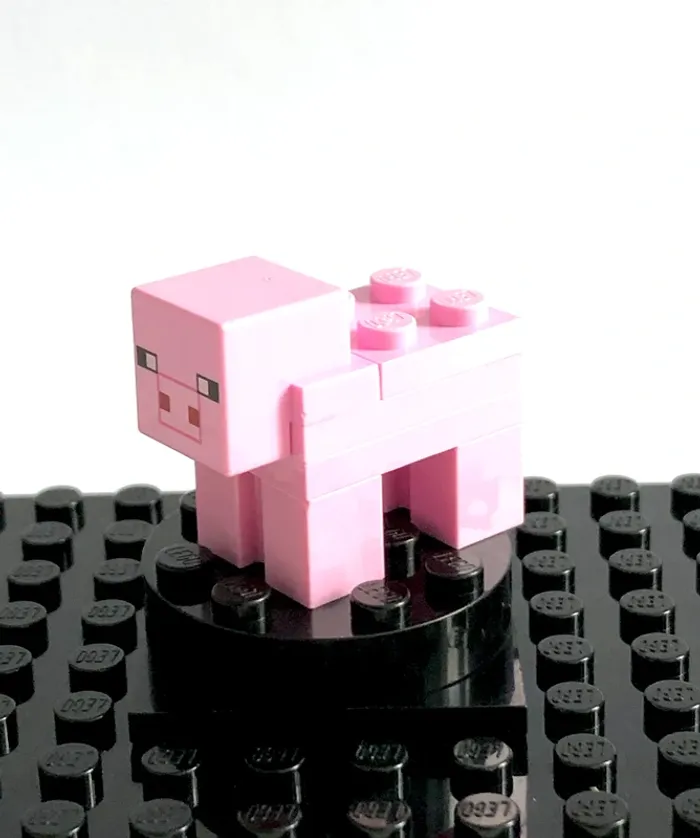 LEGO Minecraft - Minecraft Pig, Brick built (white snout) - photo numéro 2