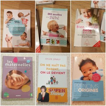 Lot 4 livres pour bien accueillir et s'occuper de bébé