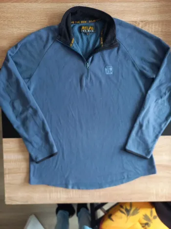 Pull polaire bleu M