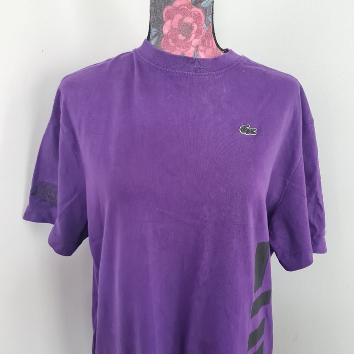 Robe Tee-shirt oversize lacoste violette - photo numéro 4