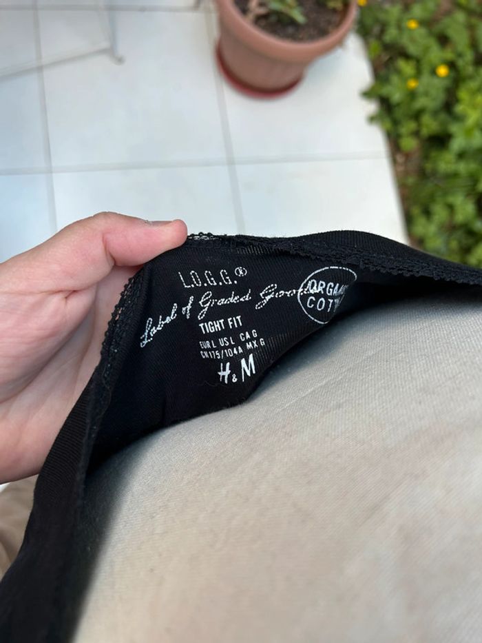 Débardeur en coton - noir taille 40 - en très bon état - photo numéro 5