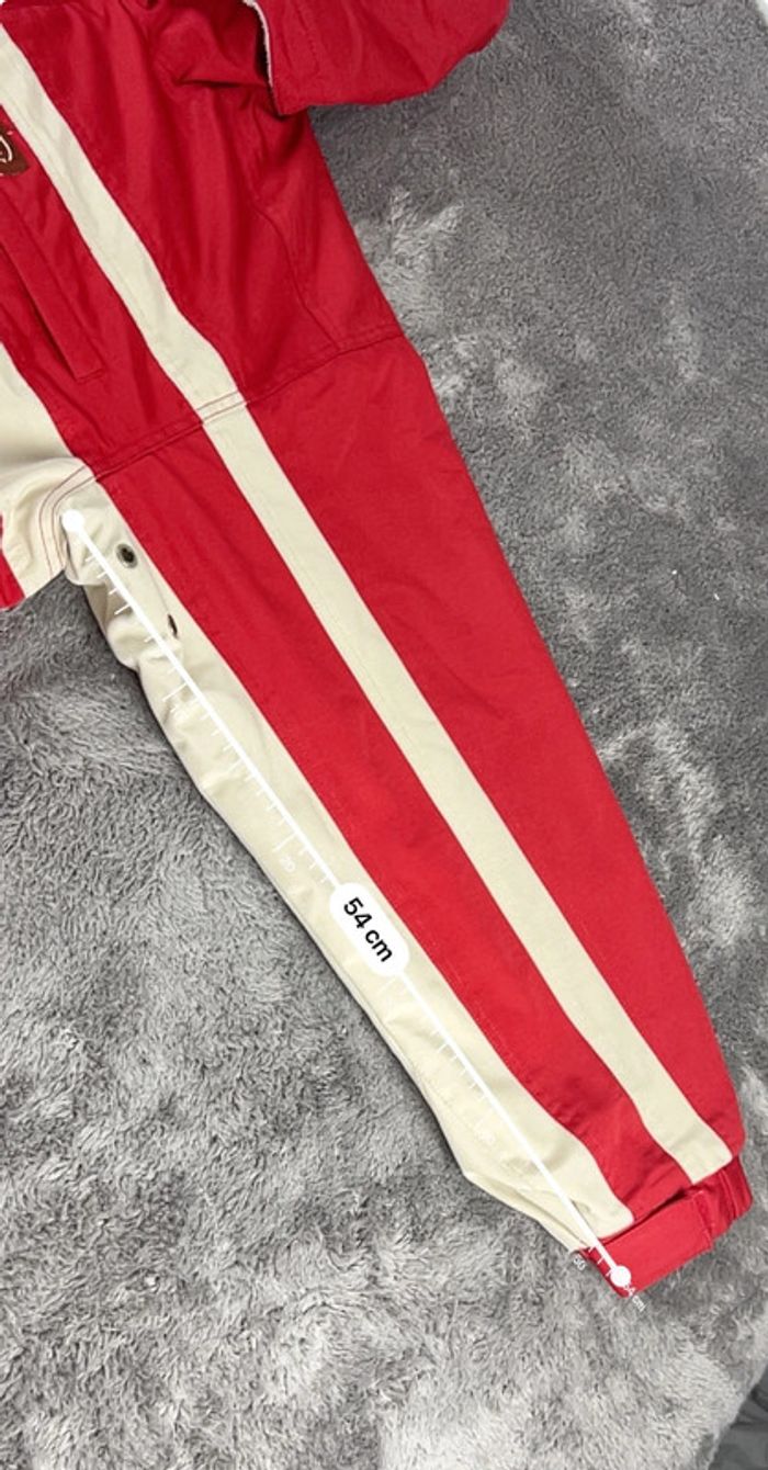Manteau Ski Snowboard Oxbow Rouge et Écru – Taille M - photo numéro 5