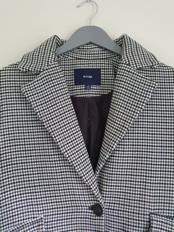 Manteau long pied de poule Kiabi M - photo numéro 4