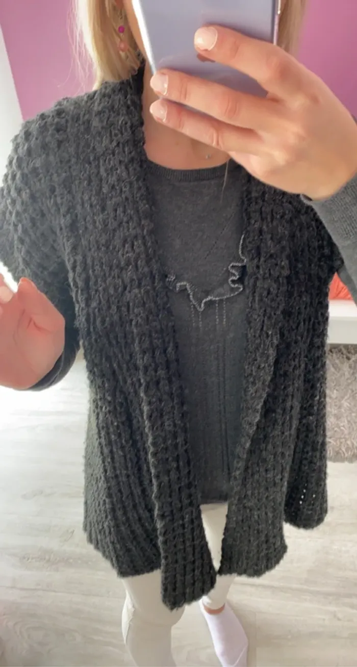 Gilet laine jcl taille unique - photo numéro 8