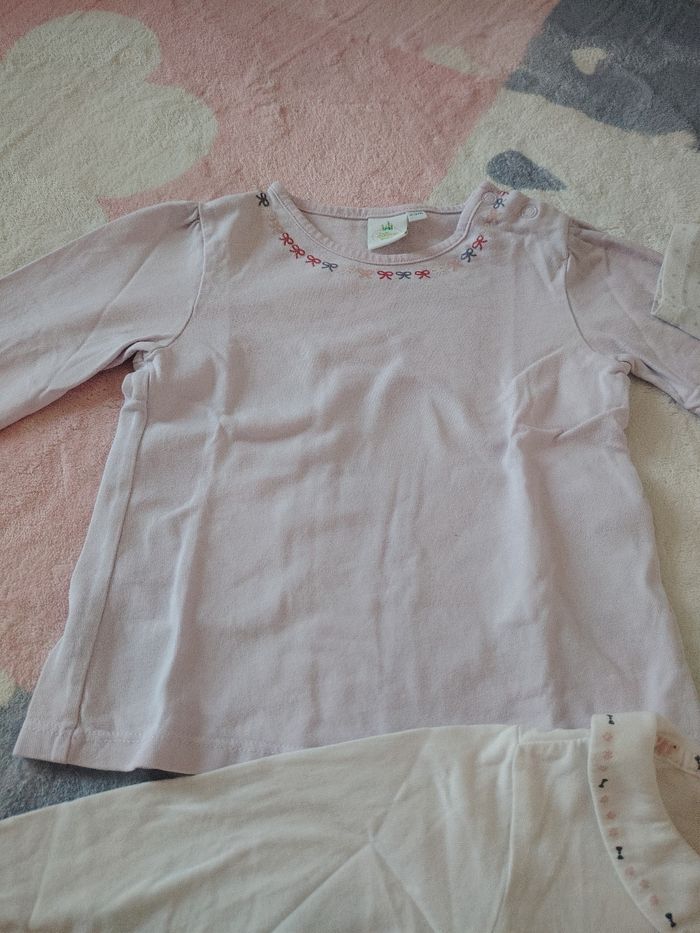 Lot tee shirts bébé fille - photo numéro 2