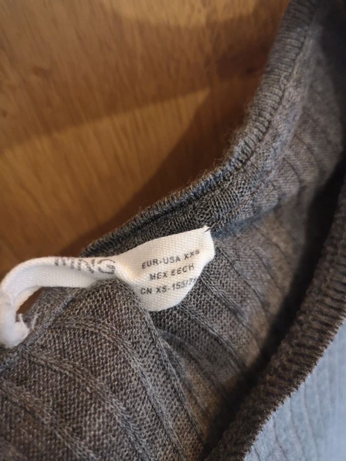 T-shirt en gris foncé Mango Xxs - photo numéro 7